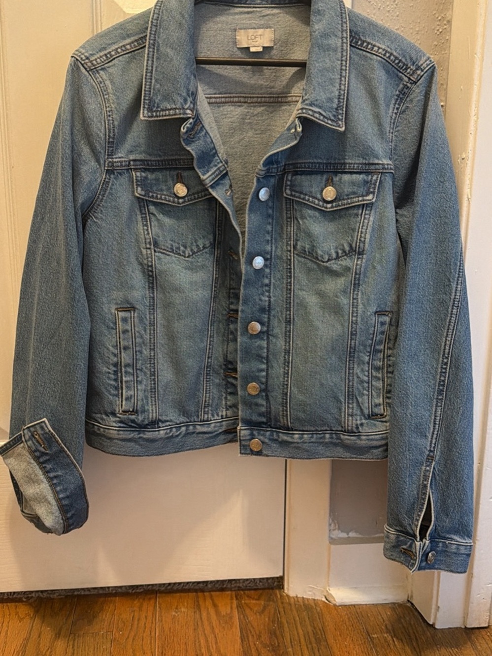 LOFT Light Blue Classic Denim Jacket